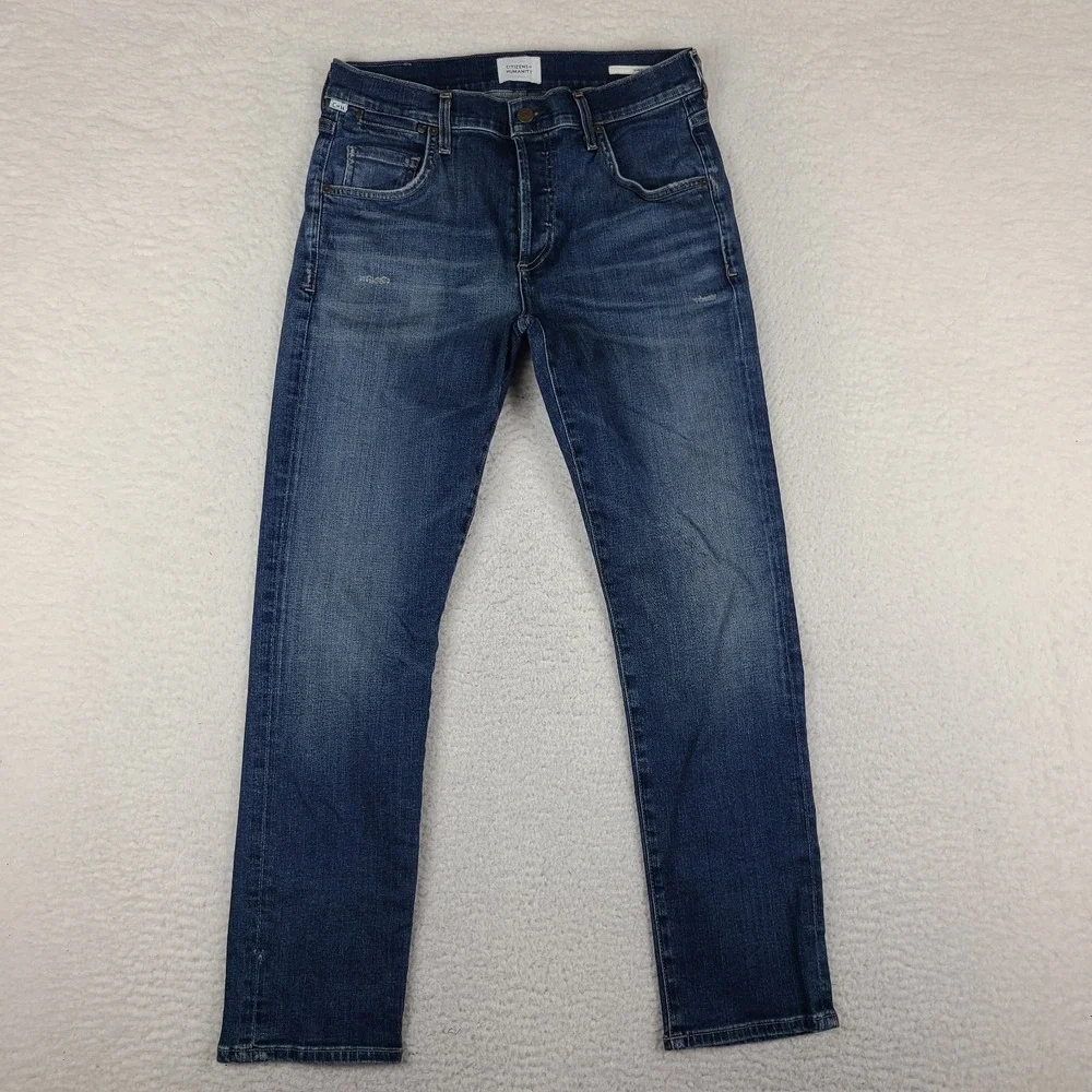 Citizens Of Humanity Jeans Women 25 Blue Emerson Button Fly Slim Boyfriend Denim